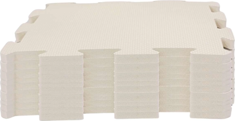 Nido.nido piankowa mata do zabawy puzzle 9 elementów ivory white