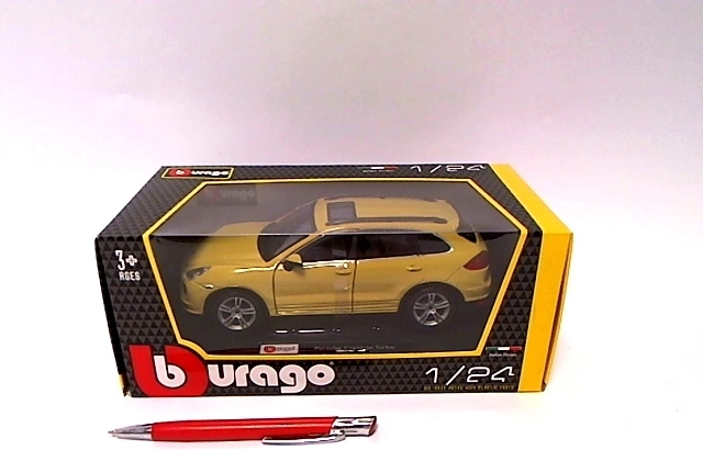 Bburago Porsche Cayenne Turbo żółty 1:24