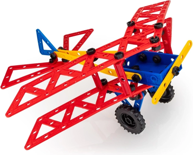 Kreatywne modele: dwupłatowiec, pojazdy i statki