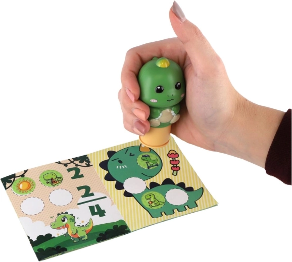 Ergonomiczna pieczątka z motywem dinozaura