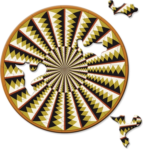 Okrągłe puzzle CURIOSI Picoli Karuzela 33 elementów