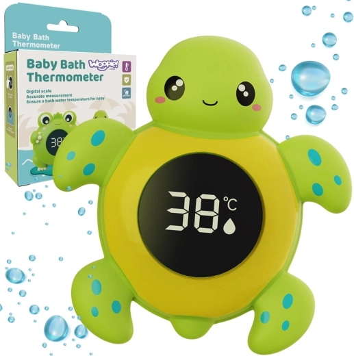 Woopie Baby termometr do kąpieli 2 w 1 żółw