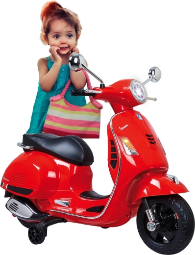 Jamara dziecięcy elektryczny skuter Vespa GTS 125 czerwony 12 V