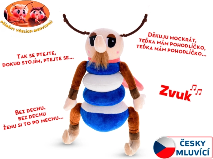 Pluszowy Kvapník z Opowieści o misiu pszczółce 32 cm z dźwiękiem