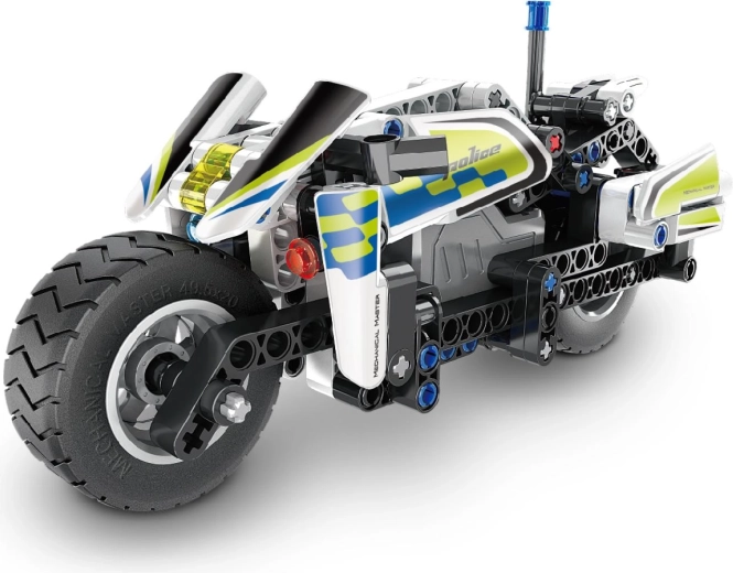 Szczegółowo wykonany policyjny motocykl