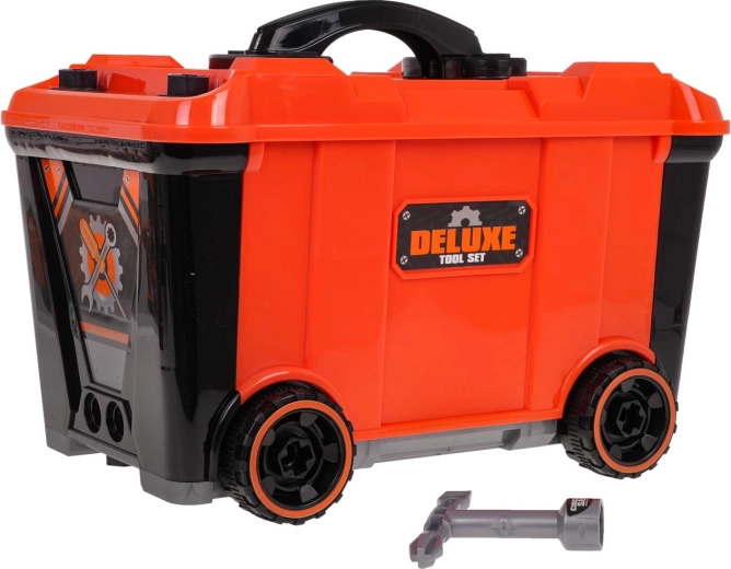 Zestaw kuferek dla majsterkowiczów / warsztat 2 w 1 + akcesoria
