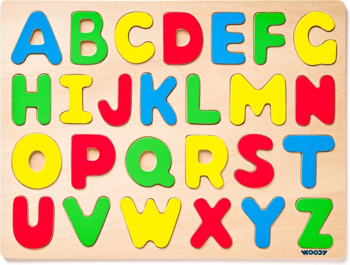 Puzzle na tablicy Alfabet