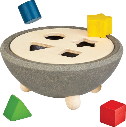 PlanToys drewniana wkładanka – sortowanie kształtów (kształty zaawansowane)