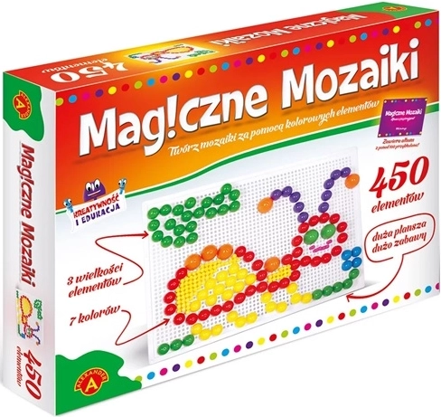 Magiczne mozaiki – kreatywny zestaw edukacyjny 450 szt.