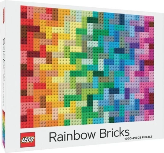 Chronicle Books puzzle LEGO tęczowe klocki 1000 elementów