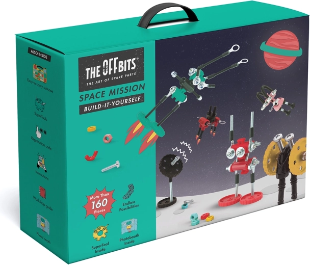 Przenośne opakowanie z uchwytem i 160+ elementów