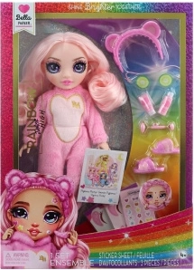 Lalka Rainbow High Junior na Piżamowe Party, Bella Różowa