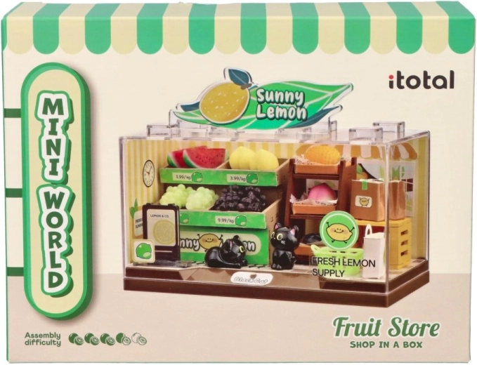 i-Total DIY miniatura sklepiku z owocami do złożenia