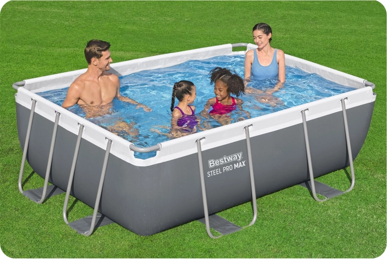 Stabilna stalowa konstrukcja dla bezpiecznej kąpieli