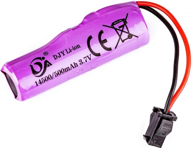 Akumulator Li-ion 3,7 V 500 mAh ze złączem JST SM do auta driftowego SC24A - 1 sztuka