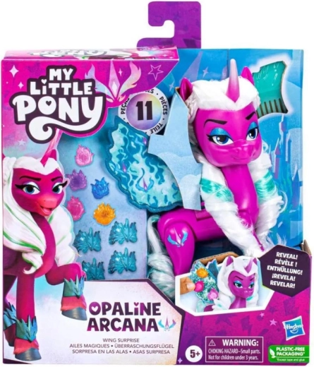 My Little Pony fioletowa figurka kucyka ze skrzydłami Opaline Arcana
