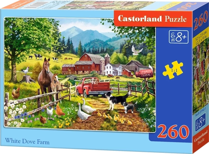 Puzzle Castorland Farma z białą gołębicą, 260 elementów