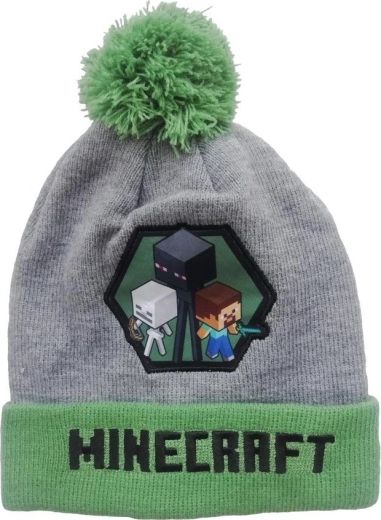 Zielono-szara czapka Minecraft
