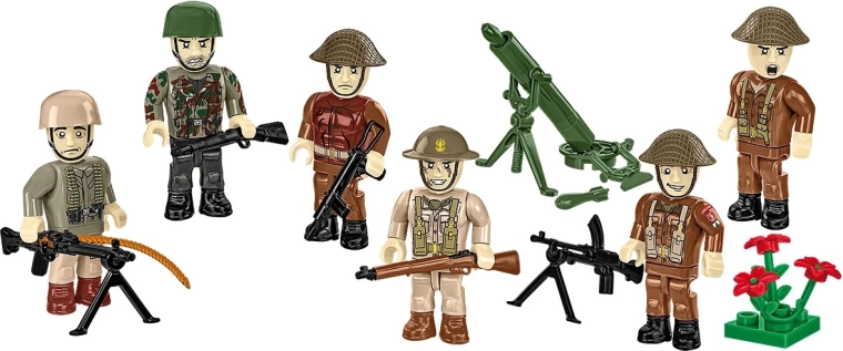 Sześć szczegółowych minifigurek do dynamicznych scen