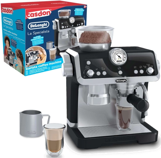 Outletowy dziecięcy ekspres kolbowy DeLonghi ze spieniaczem do mleka Casdon – uszkodzone opakowanie