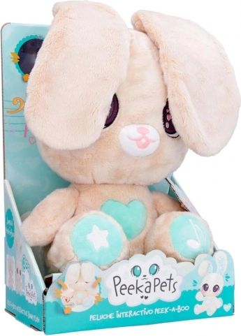 Interaktywny pluszowy króliczek Peekapets 45 cm