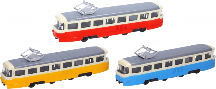 Metalowy tramwaj z efektami 16 cm