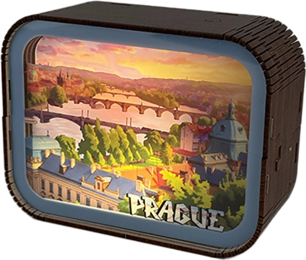 2Kids Toys drewniana składanka lampka Praga – widok na Wełtawę
