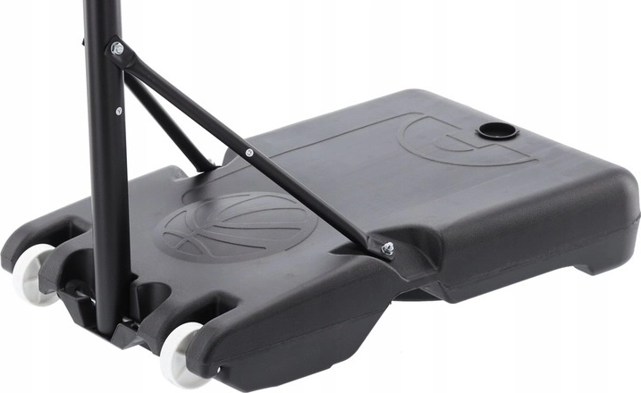 Stabilna, napełniana podstawa z kółkami