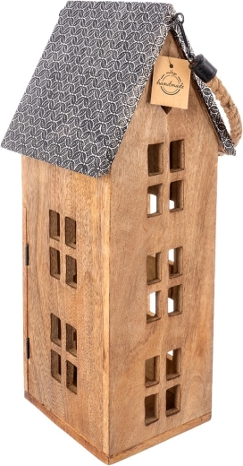 Trwałe drewno mango i metalowy dach