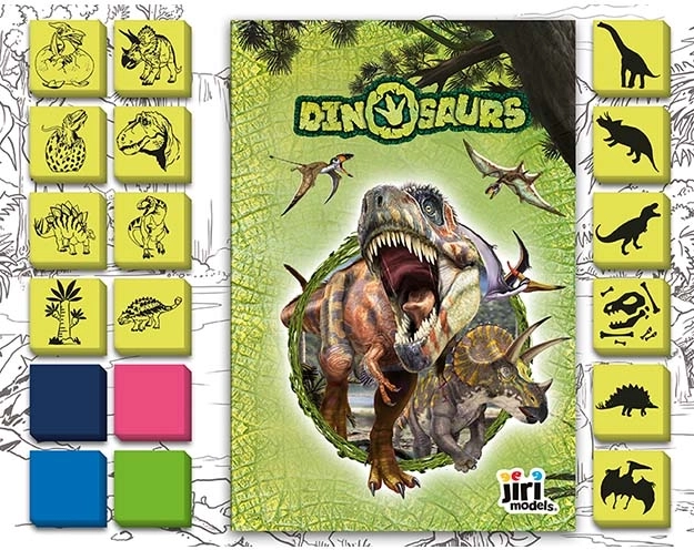 Zabawne stemplowanie Dinozaury