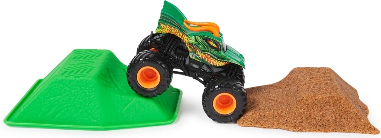 Metalowy monster truck DRAGON 1:64 z oponami BKT