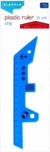 STARPAK linijka statek 15 cm - 1 sztuka