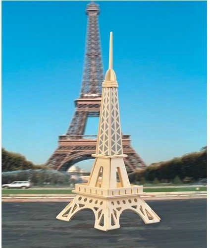 Woodcraft drewniane 3D puzzle Wieża Eiffla