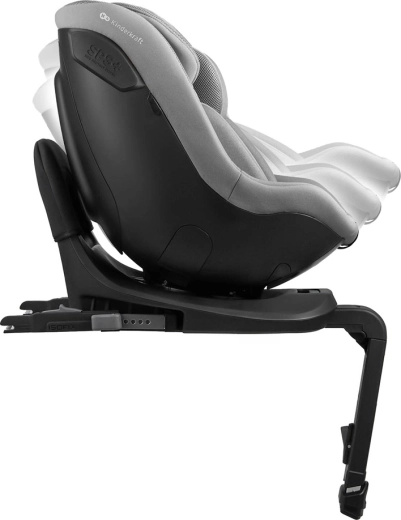 ISOFIX z nogą podpierającą i wieloma pozycjami odchylenia