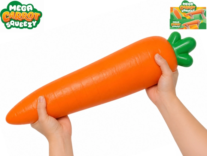 Mega squeeze rozciągliwa jumbo marchewka - 1 sztuka
