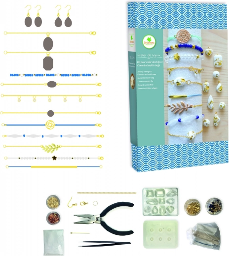 Produkcja biżuterii cementowej i bransoletek ze złotą folią