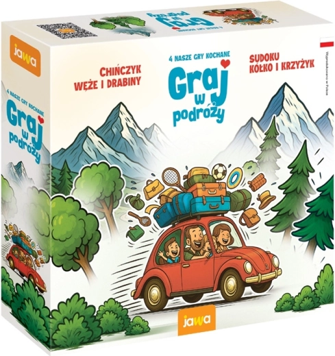 Podróżny zestaw gier dla dzieci 3+ – 4 ulubione gry