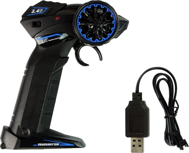 Wygodny pistoletowy pilot + ładowanie USB