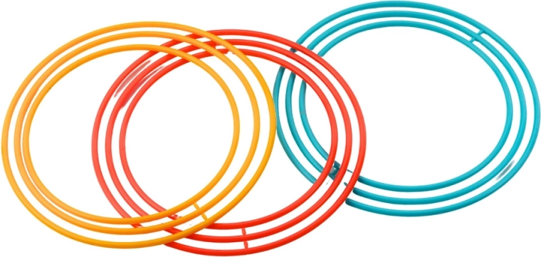 Kolorowe ringi w trzech rozmiarach