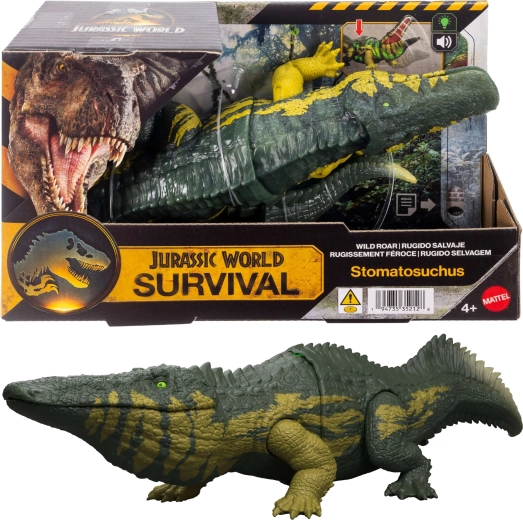 Interaktywny dinozaur Jurassic World Stomatosuchus z dźwiękiem i światłem