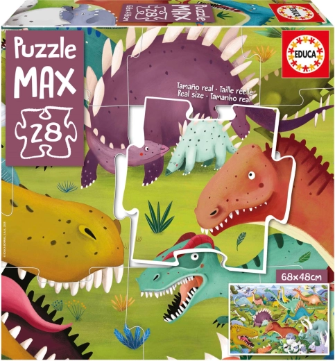 EDUCA Puzzle Dinozaury 28 elementów