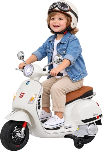Dziecięcy pojazd elektryczny Vespa GTS 125 biały