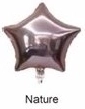 Foliowy balon gwiazda w naturalnym odcieniu 45 cm