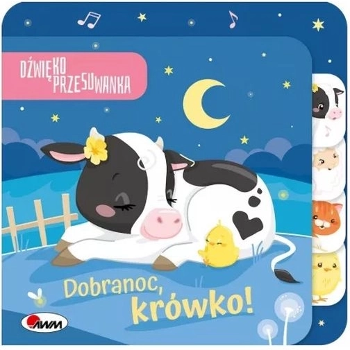 Dobranoc, krówko – dźwiękowa książeczka z przesuwanymi elementami