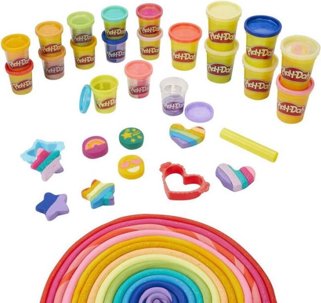 Duży kreatywny zestaw Play-Doh z 21 tubami