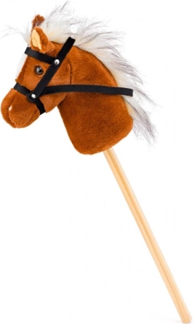 Scarlet huśtający się konik na kiju hobby horse – jasnobrązowy