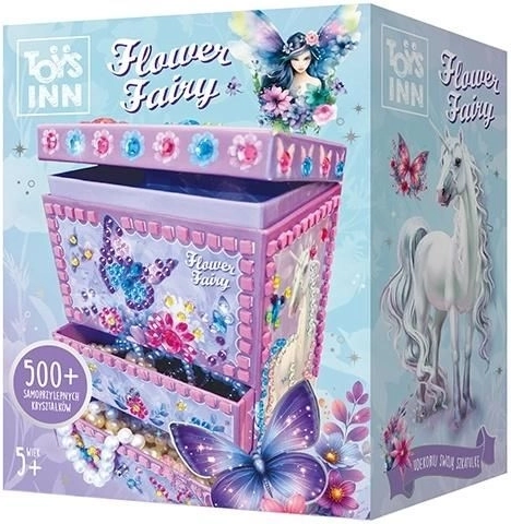 Kreatywna mozaikowa szkatułka na biżuterię FLOWER FAIRY Iris – TOYS INN