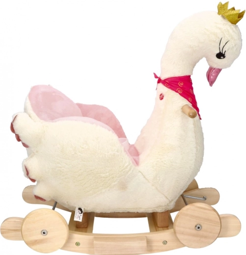 Bujane krzesło Swan Queen z kółkami