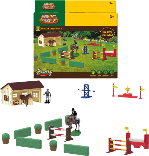 Farm Service jeździecki zestaw sportowy Parkur 26 szt.