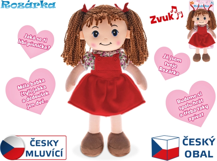 Lalka Rozárka mówiąca po czesku 35 cm
